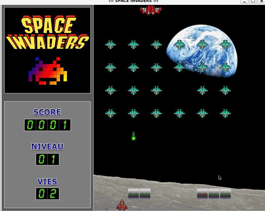 Space Invaders — Gameplay